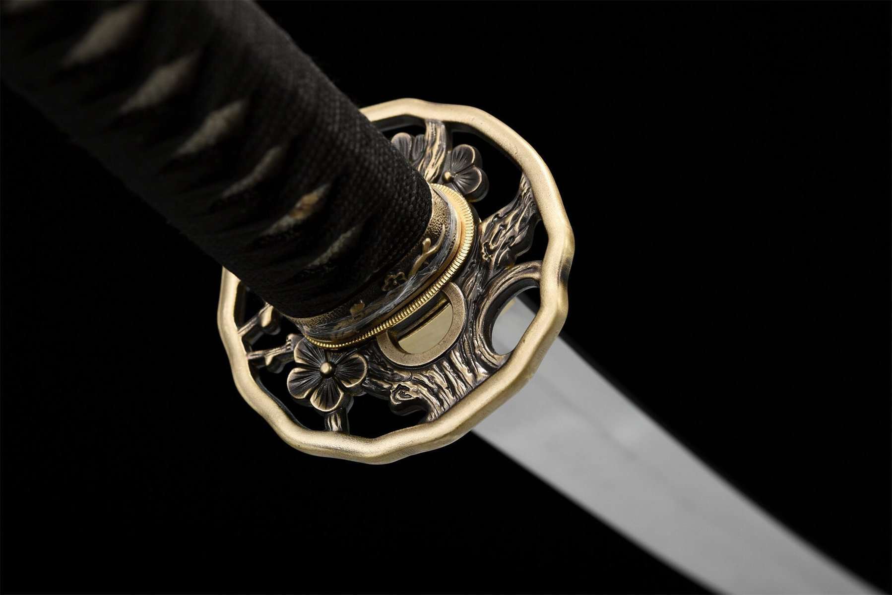 T10 High Carbon Steel Black Dragon Katana