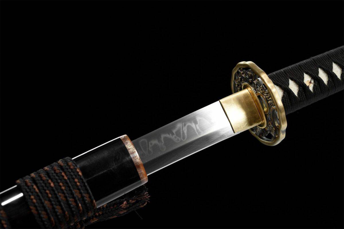 T10 High Carbon Steel Black Dragon Katana