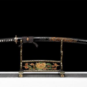 T10 High Carbon Steel Black Dragon Katana
