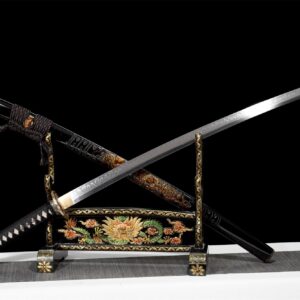 T10 High Carbon Steel Black Dragon Katana