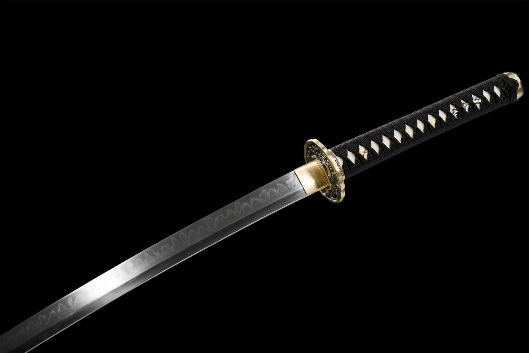 T10 High Carbon Steel Black Dragon Katana