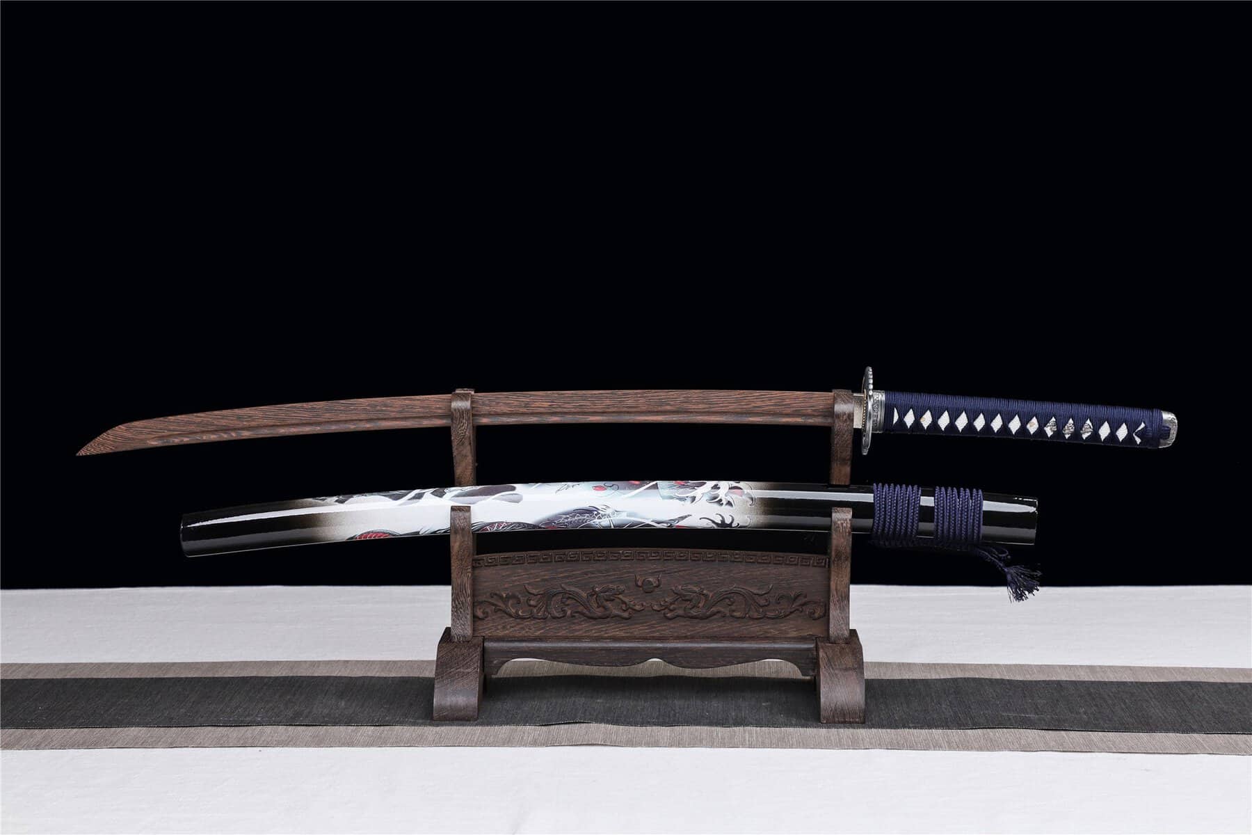 White Dragon Wooden Katana