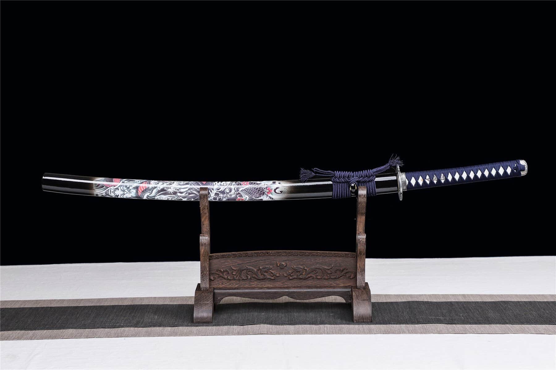 White Dragon Wooden Katana