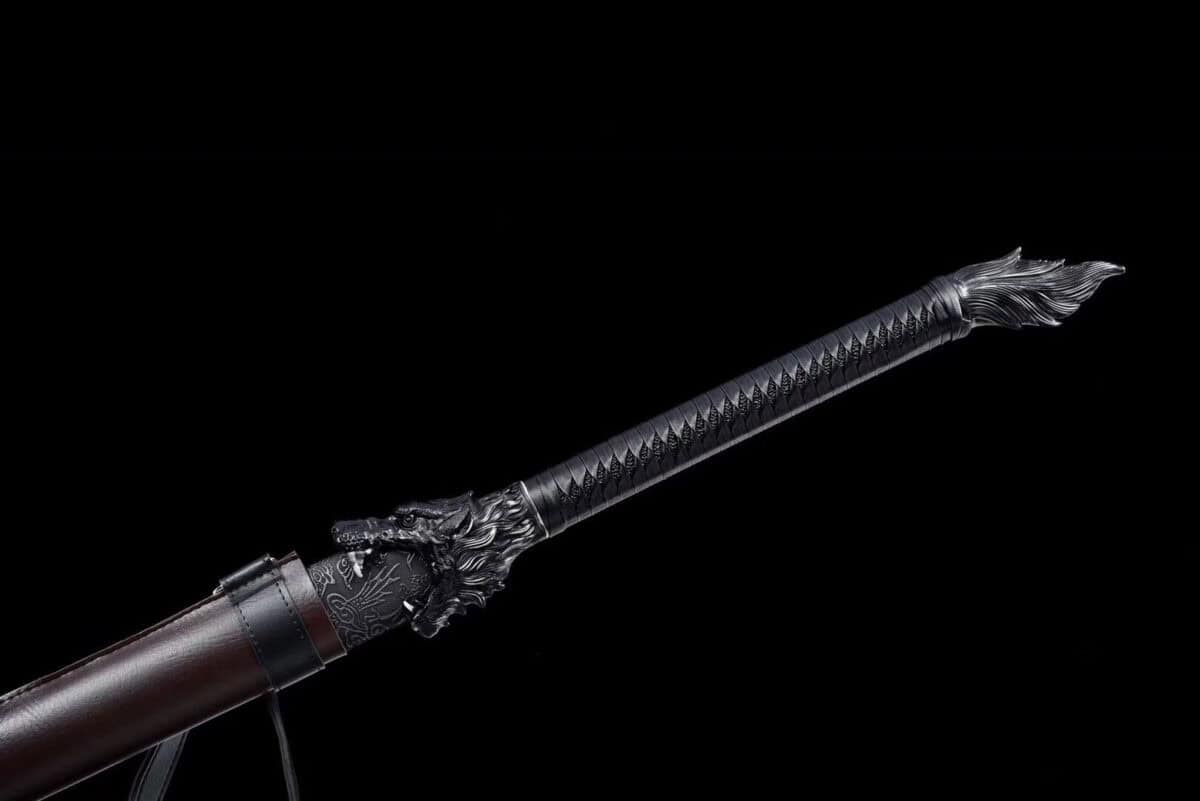 Wolf Head Chinese Blue Sword