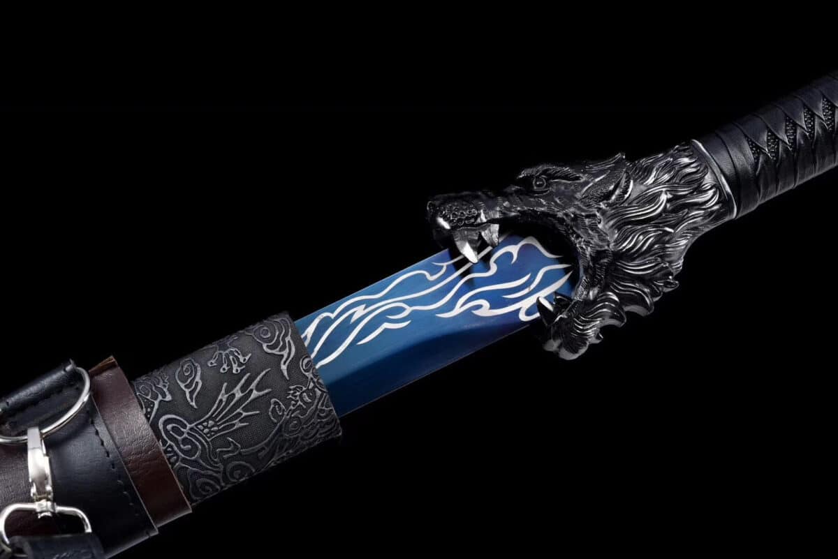 Wolf Head Chinese Blue Sword