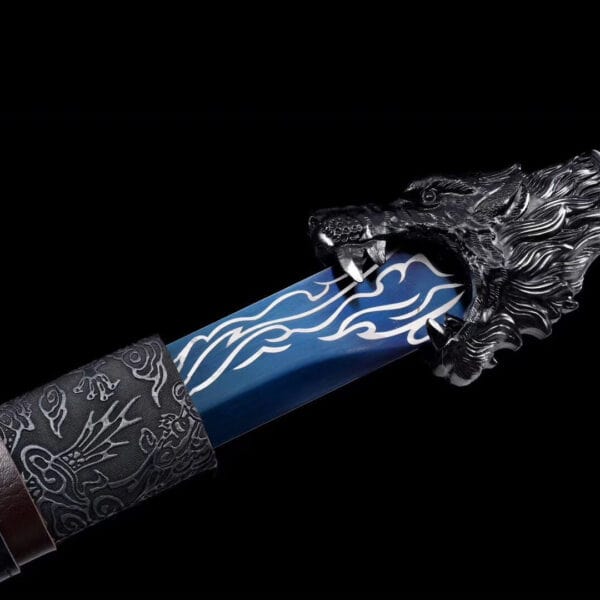 Wolf Head Chinese Blue Sword