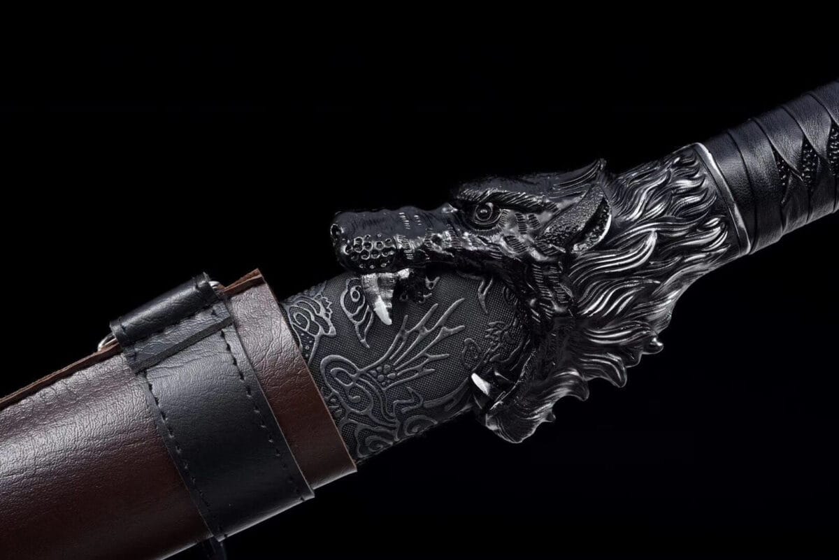 Wolf Head Chinese Blue Sword