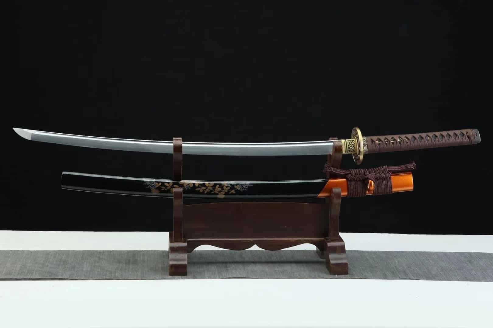 Damascus Falling Flower Katana