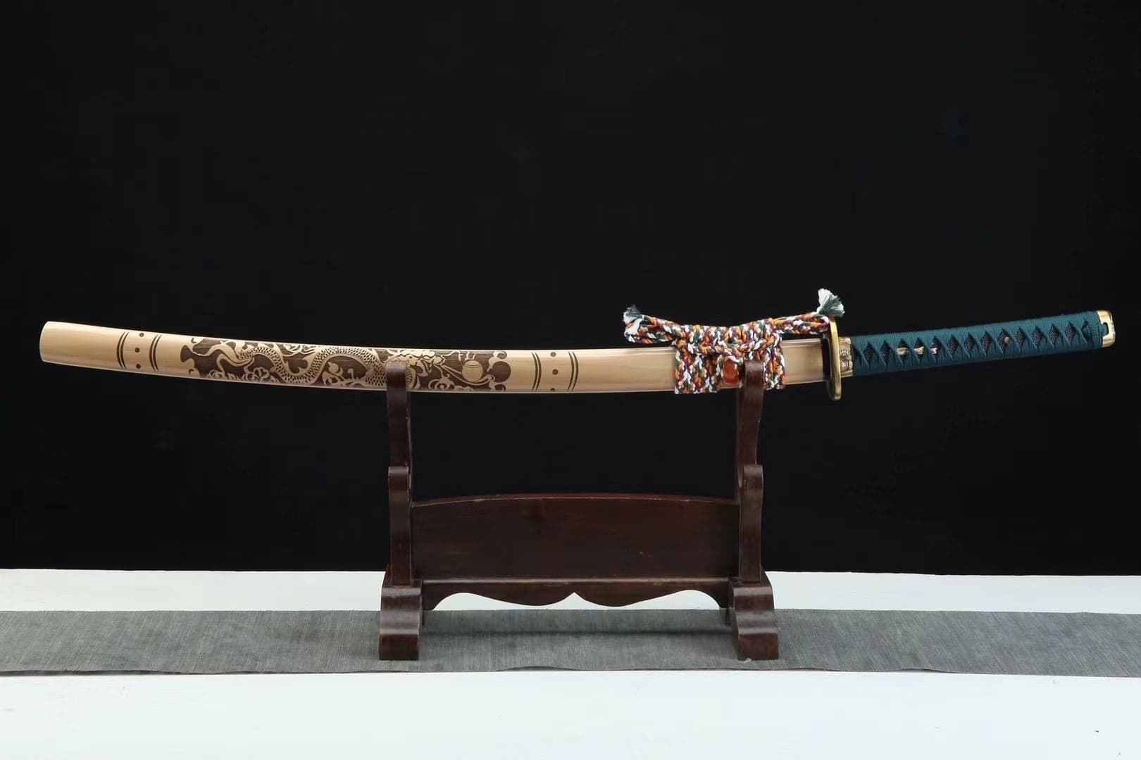 Yellow Dragon Katana Sword