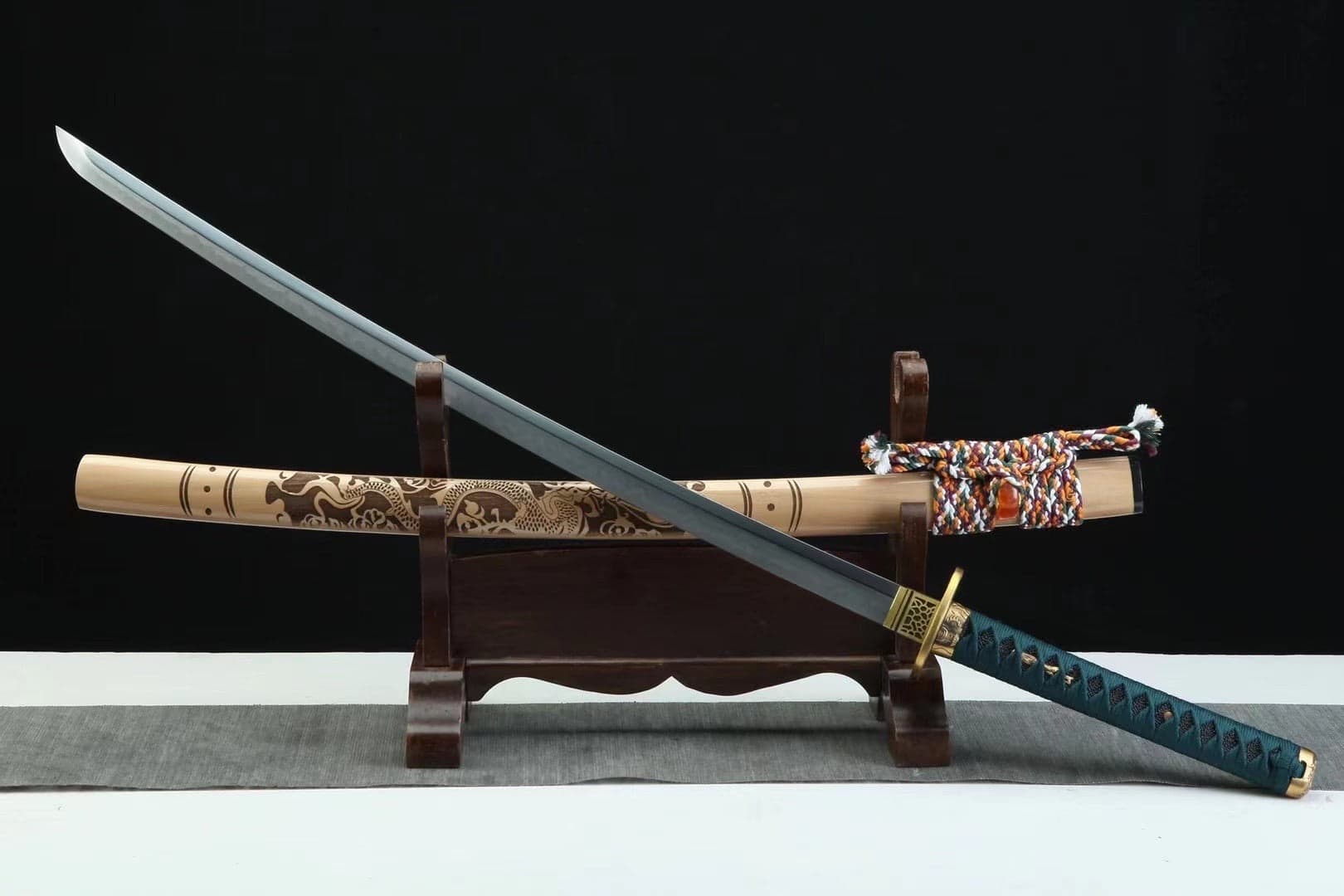 Yellow Dragon Katana Sword
