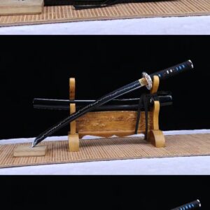Japanese Sword Set Black Blue