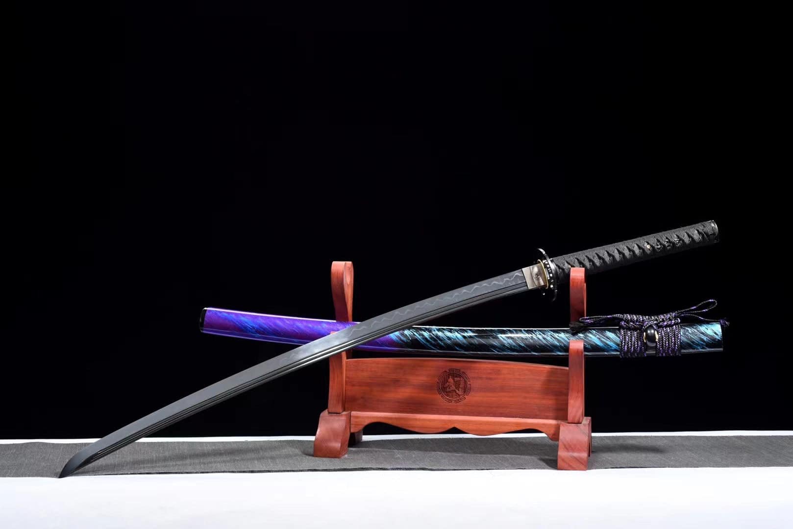 Black And Purple Katana