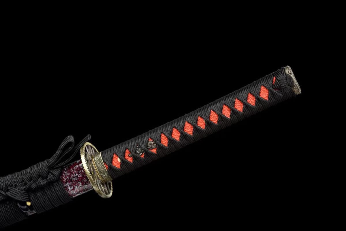 White And Purple Japanese Sword Set