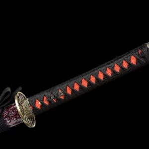 White And Purple Japanese Sword Set