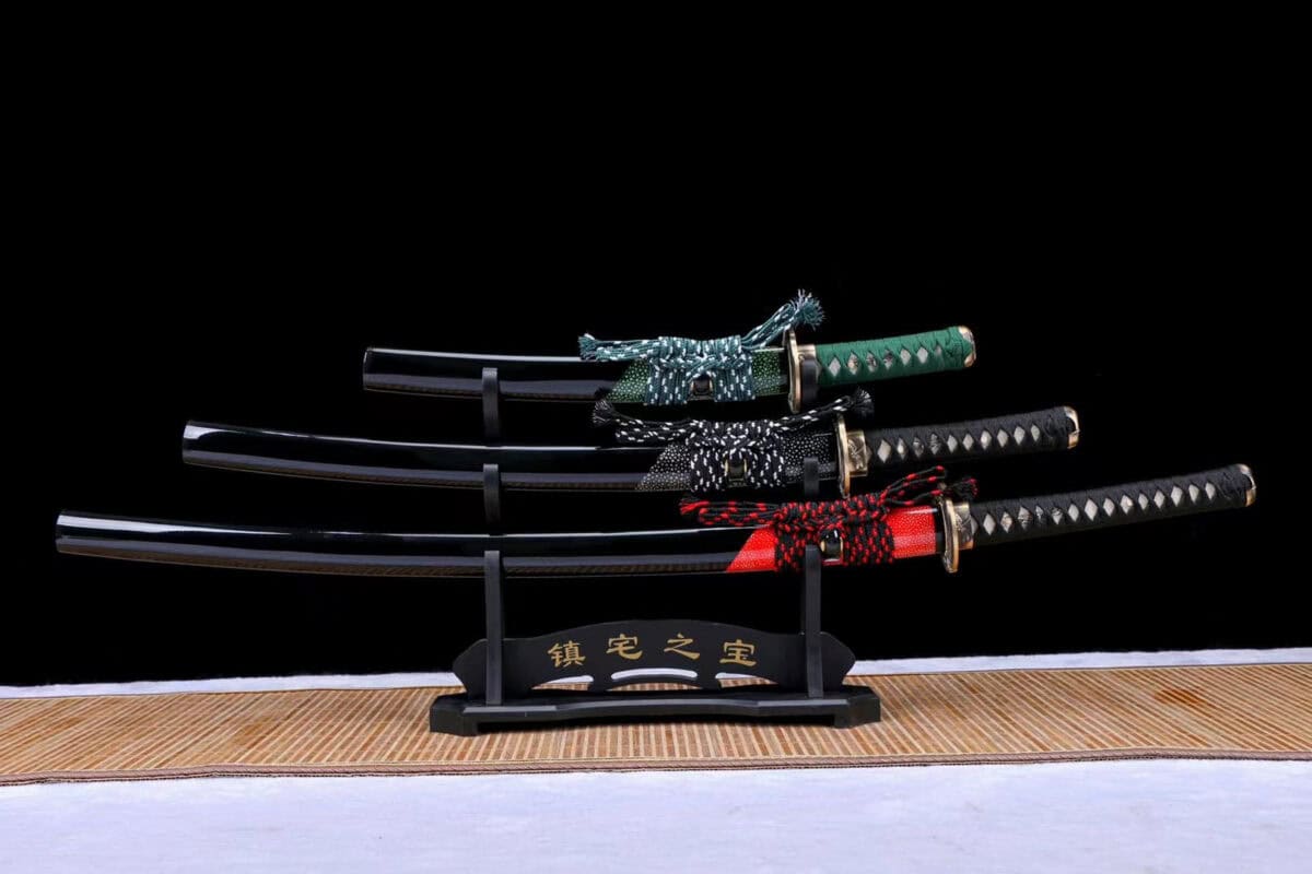 3 Colors Japanese Swords Set