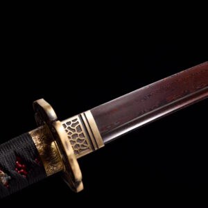 Red Copper Damascus Katana