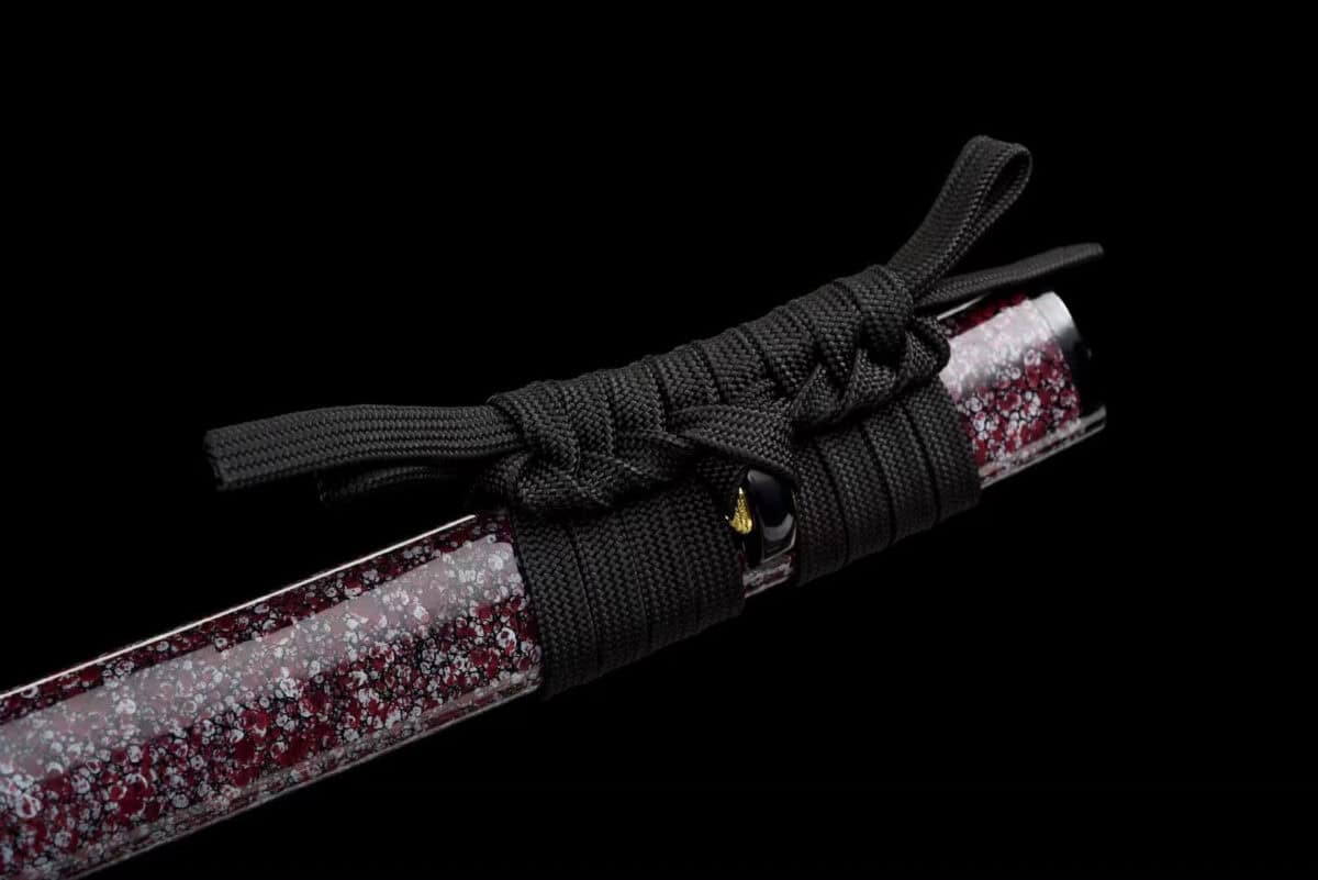 White And Purple Japanese Sword Set