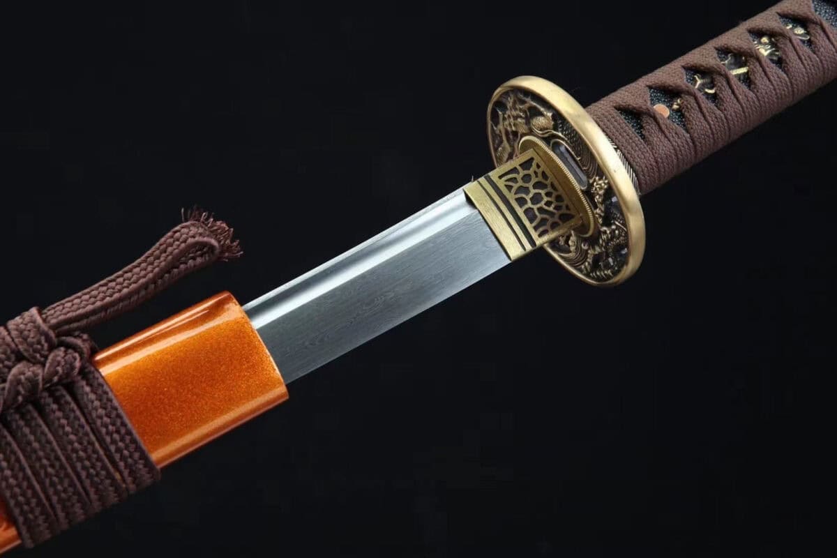 Damascus Falling Flower Katana