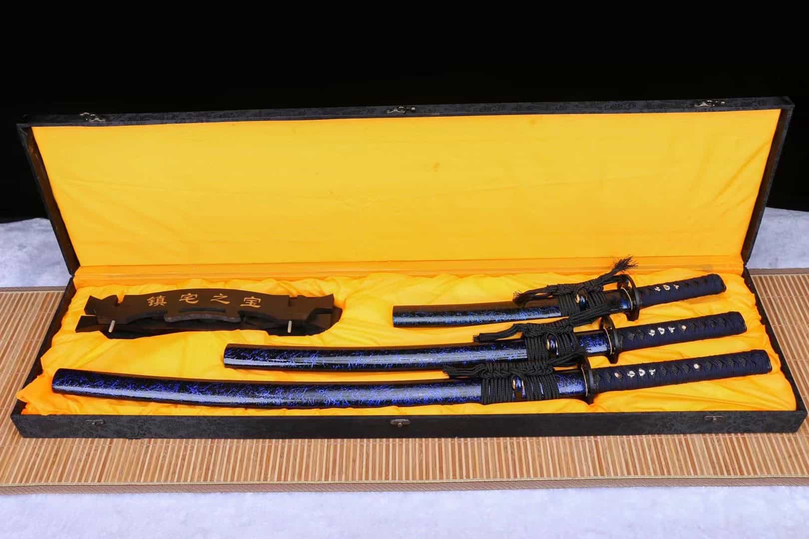 Blue Katana Sword Set