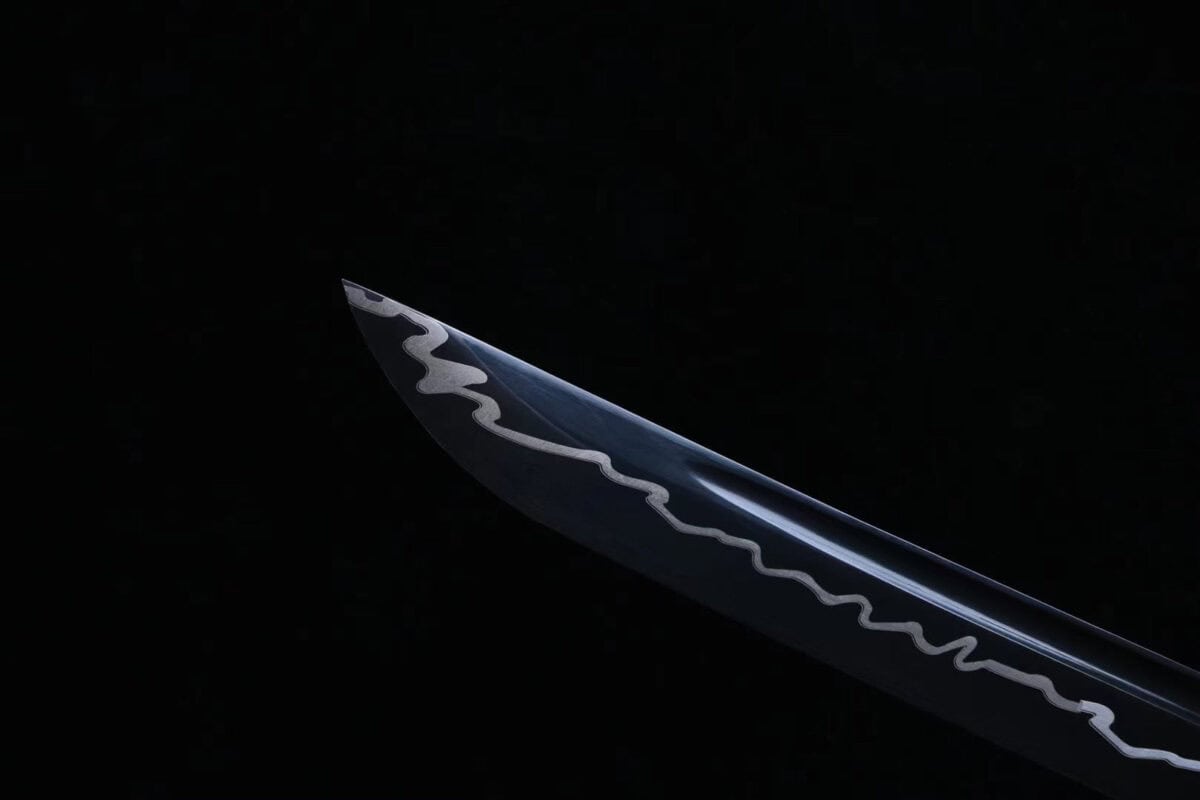 Japanese Sword Set Black Blue