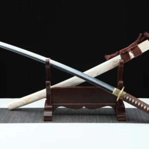 White And Brown Waves Katana