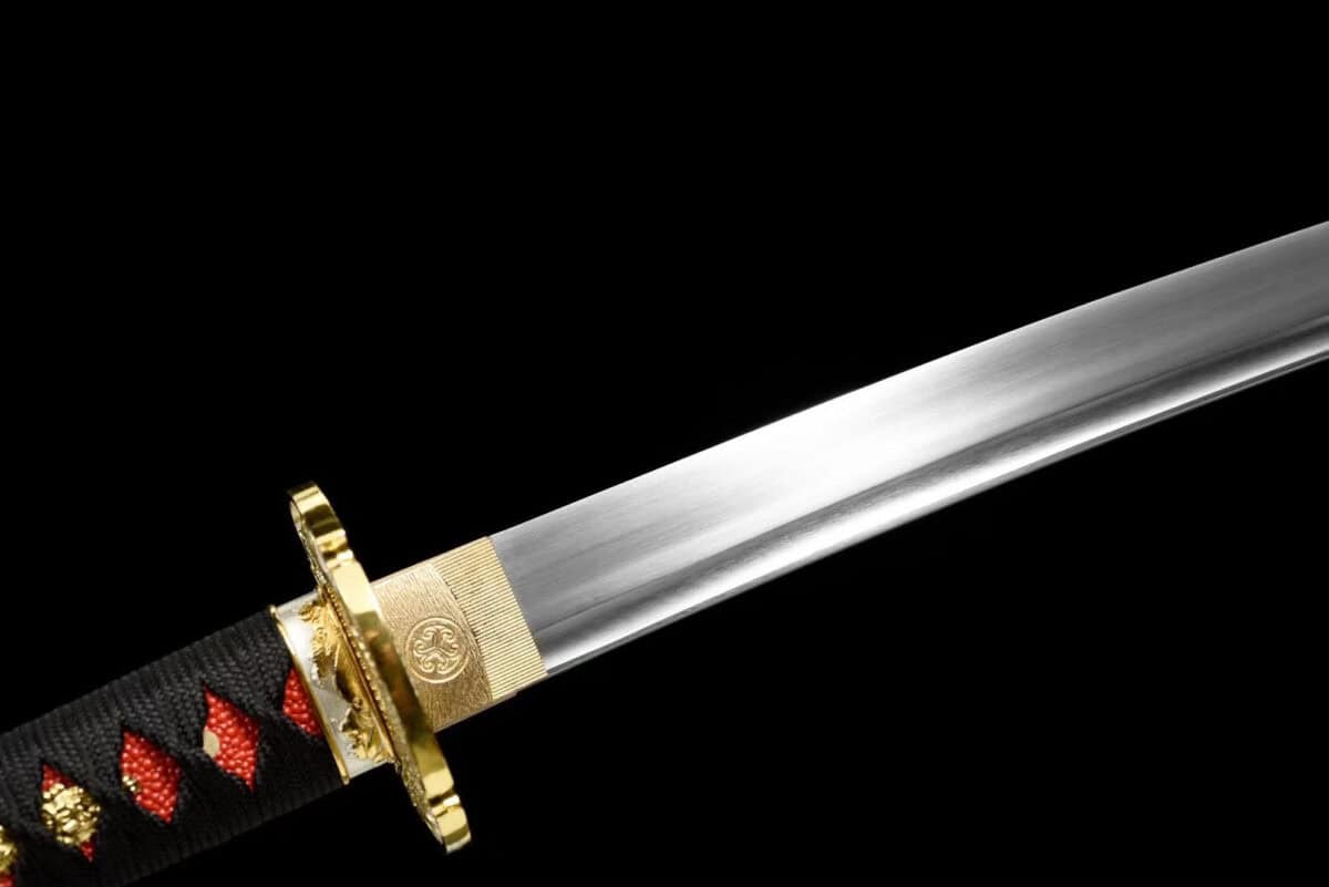 Red And Brown Japanse Swords Set