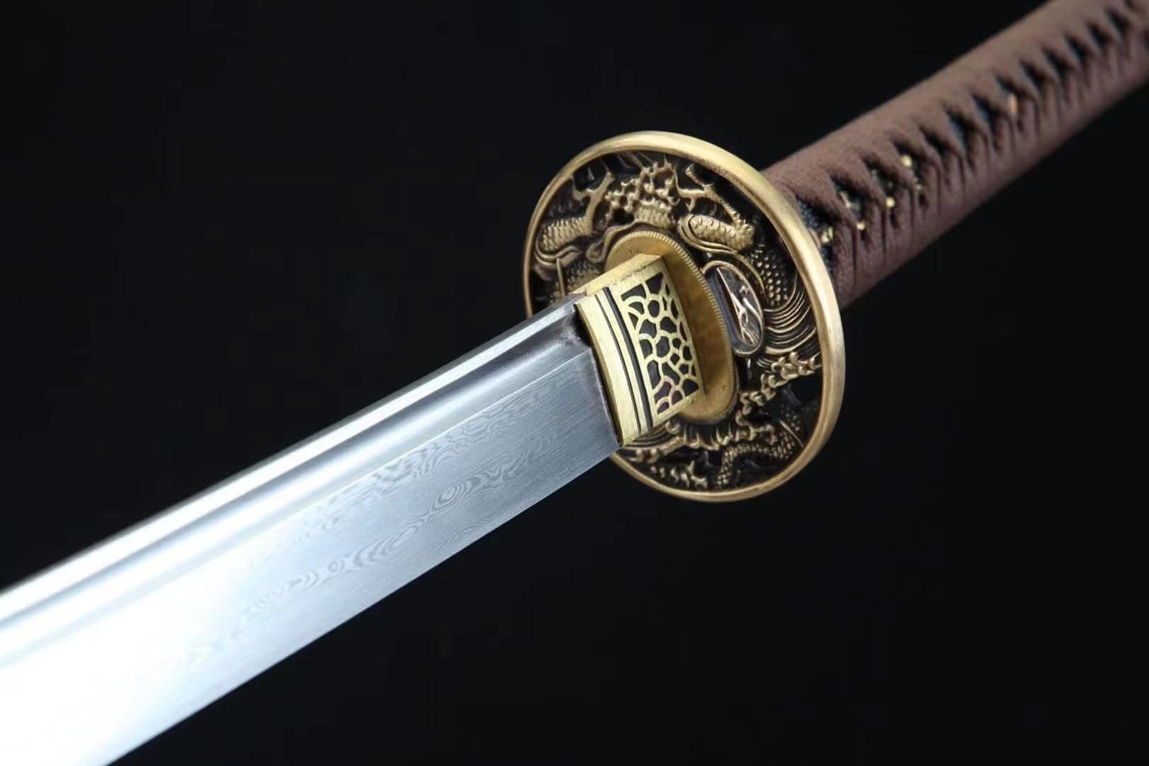 Damascus Falling Flower Katana
