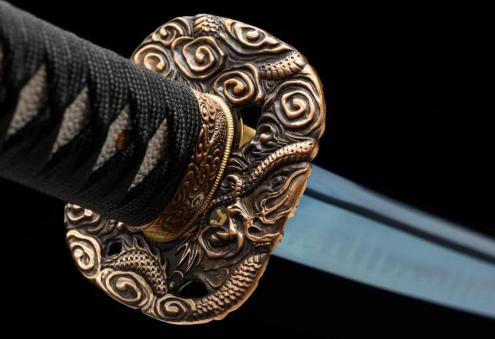 Black And Blue Ice Katana