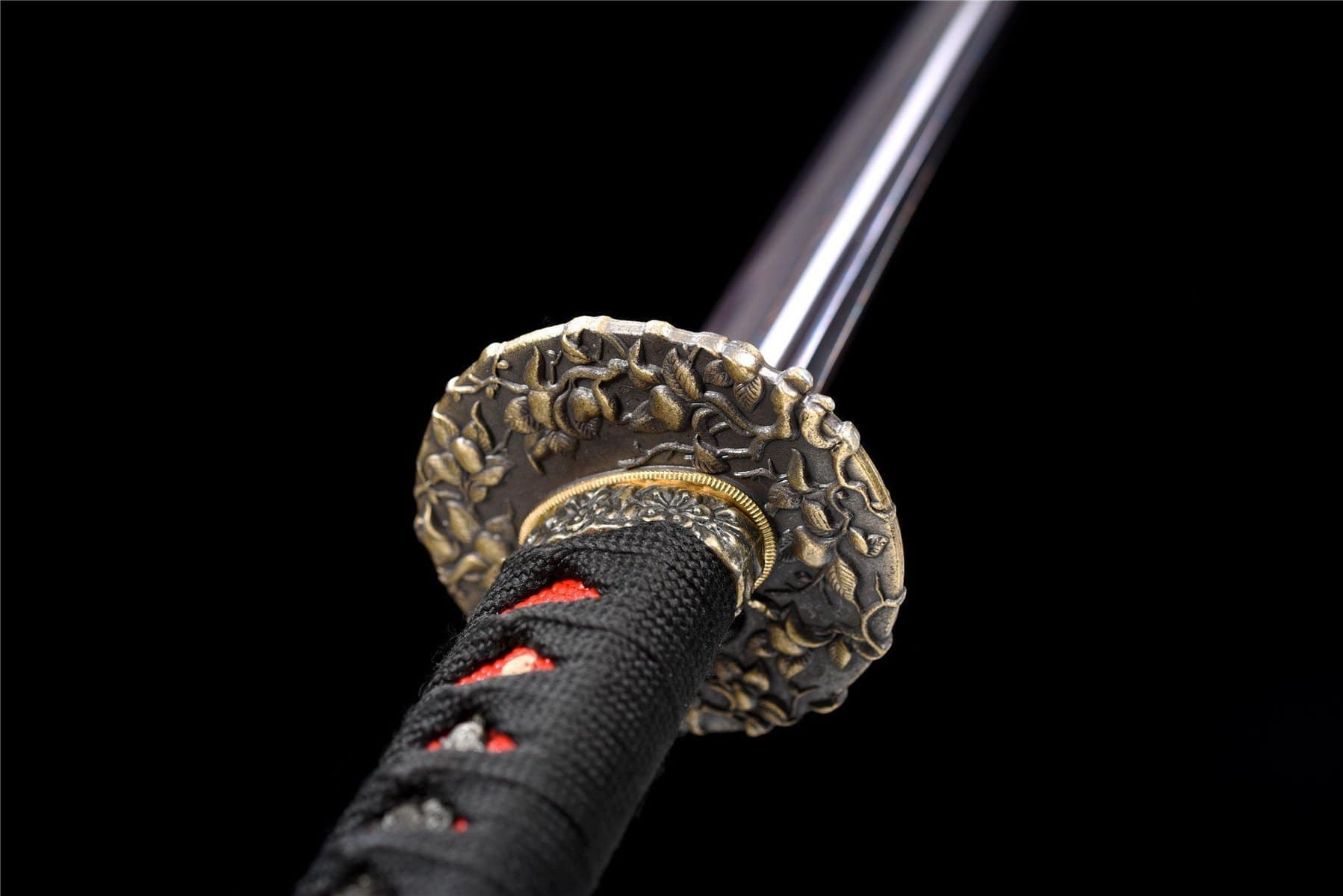 Brown Damascus Samurai Sword
