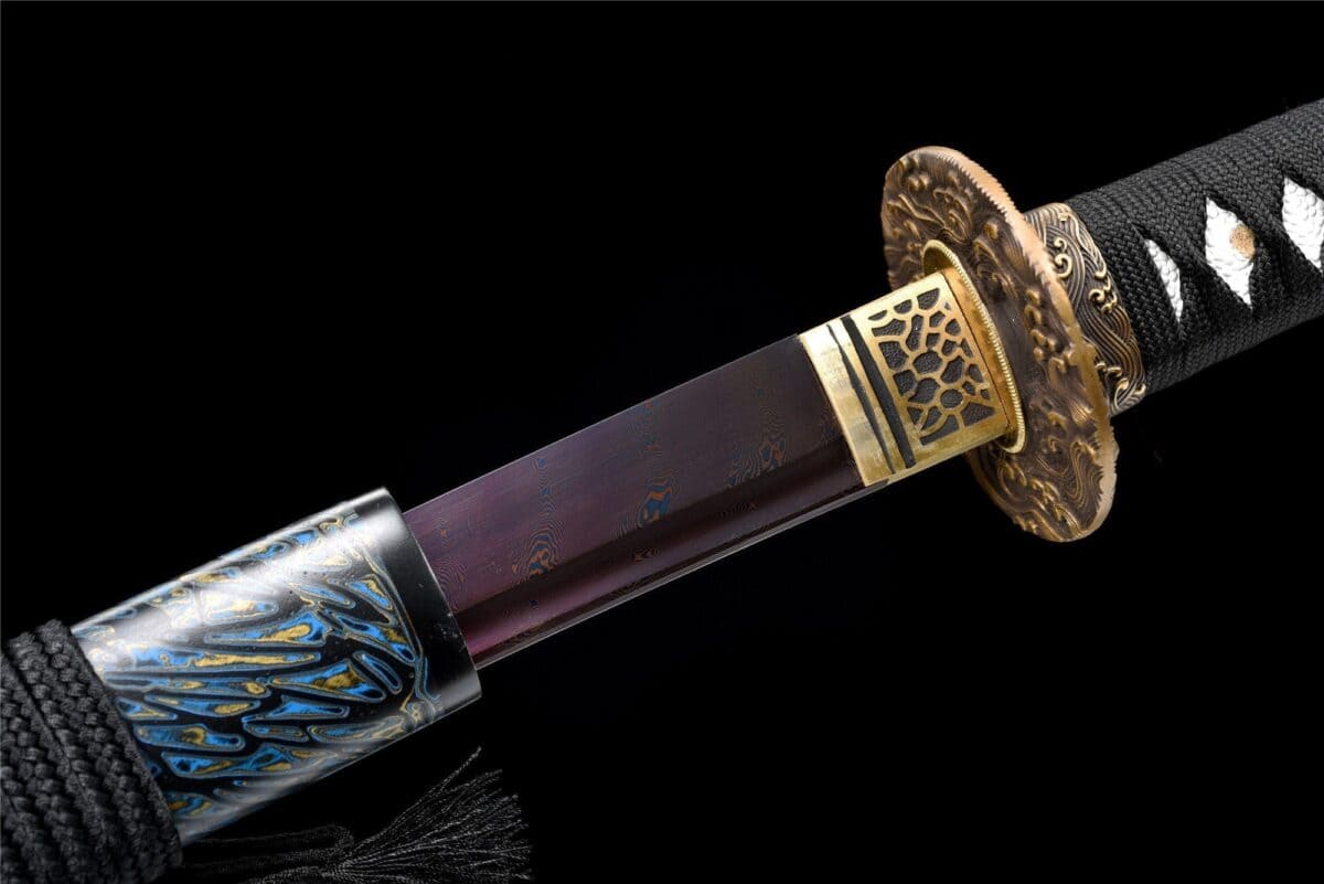 Dark Blue Katana Sword