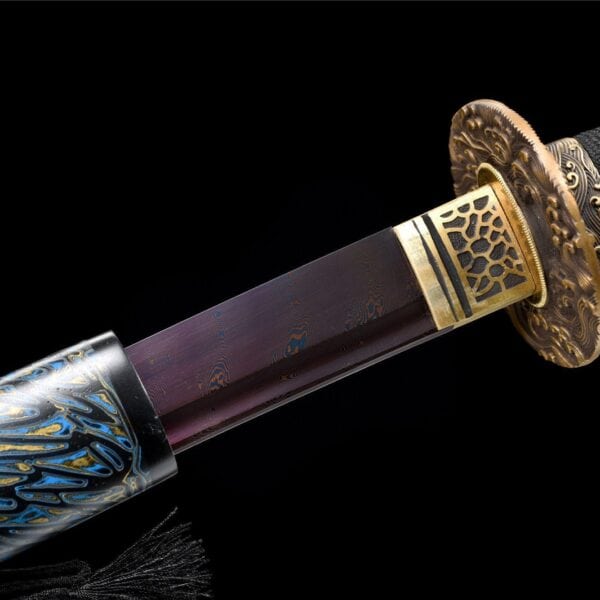 Dark Blue Katana Sword