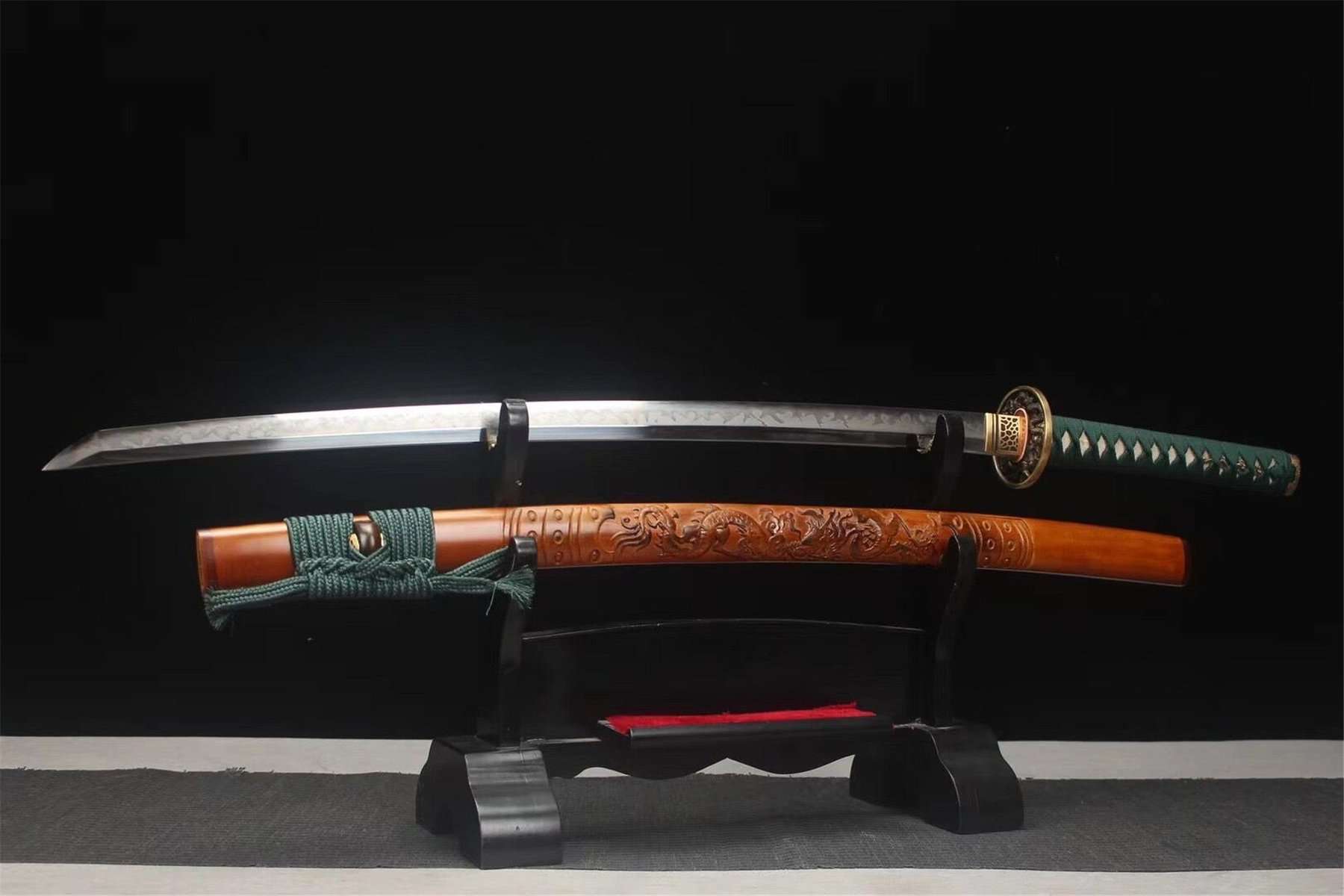 Katana Dragon Handle Green