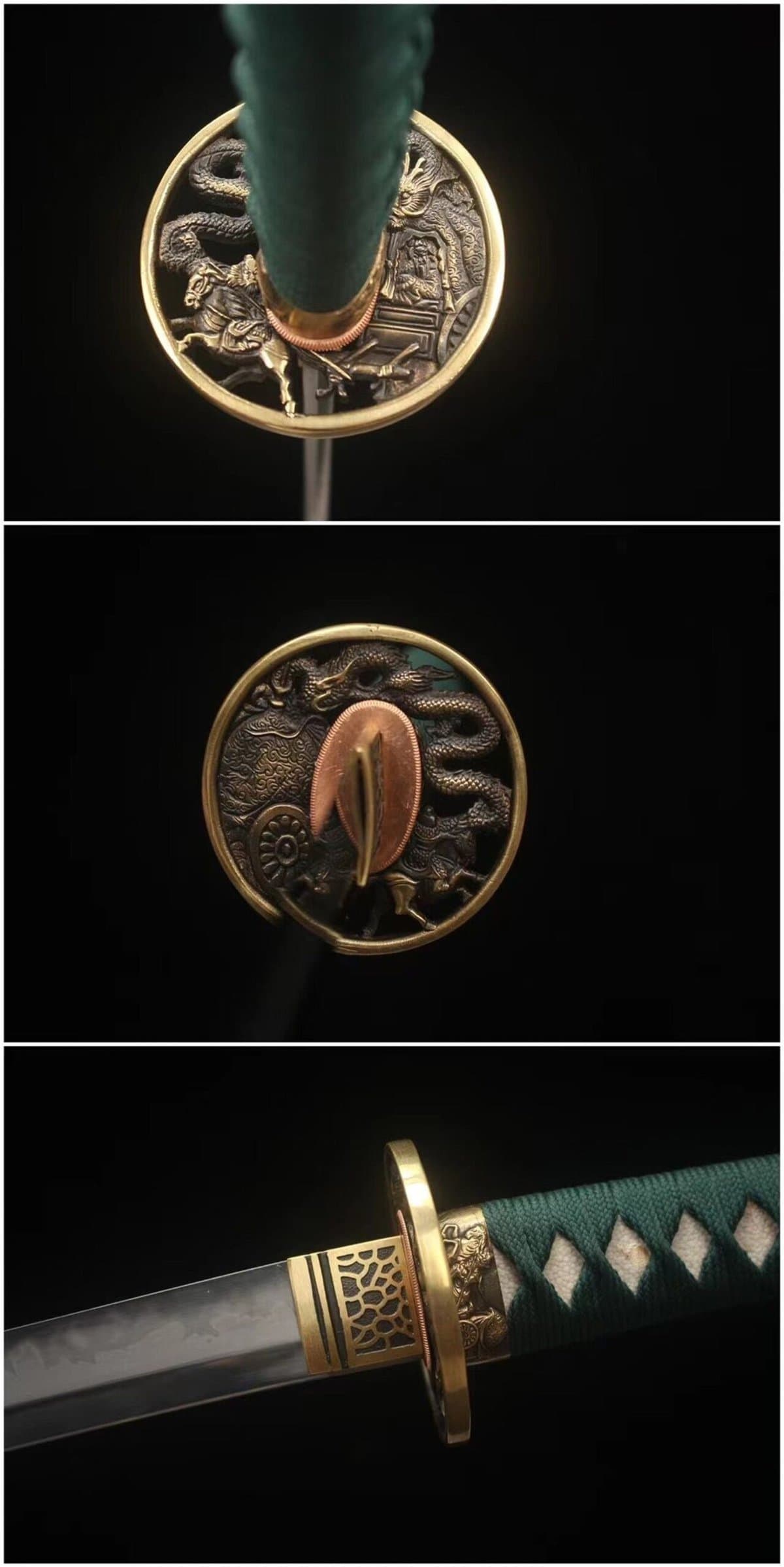 Katana Dragon Handle Green