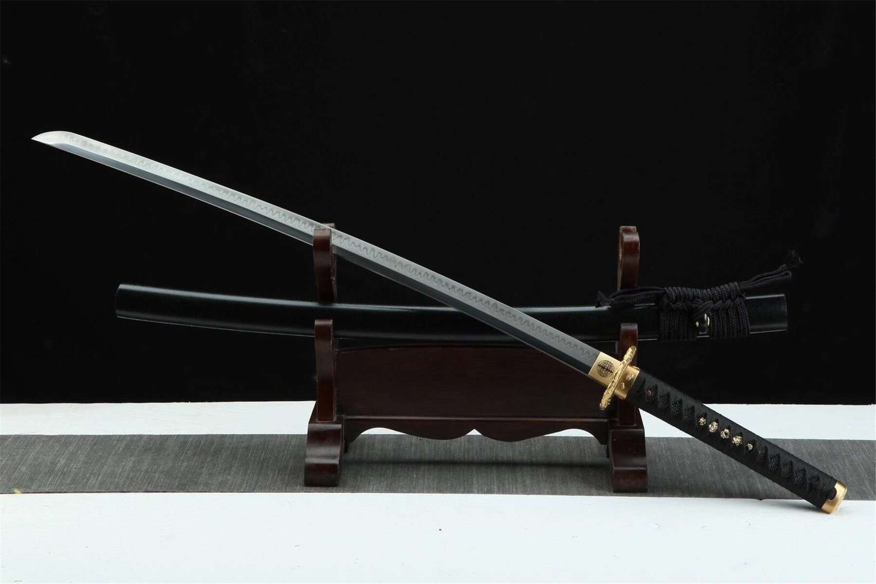 Black Katana T-10 Blade Steel