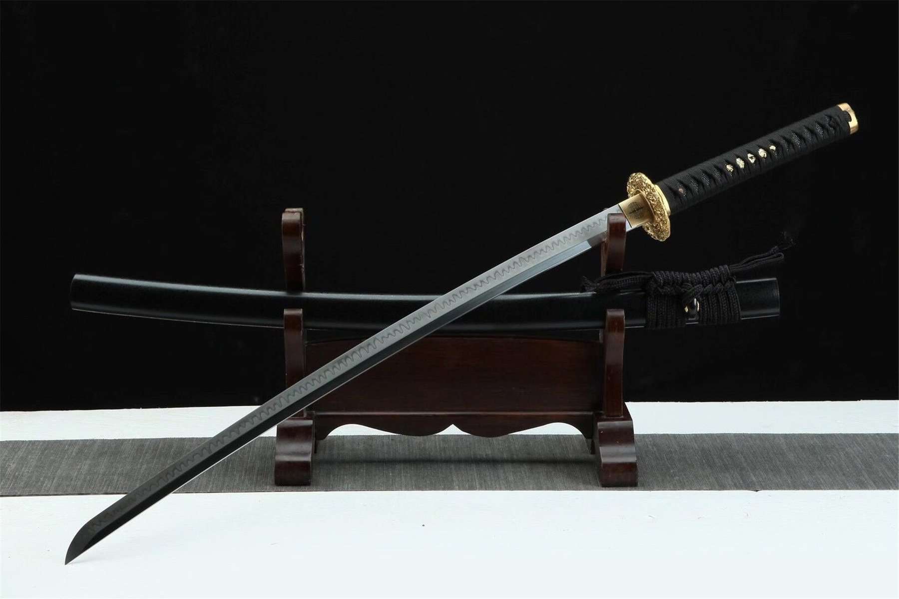 Black Katana T-10 Blade Steel