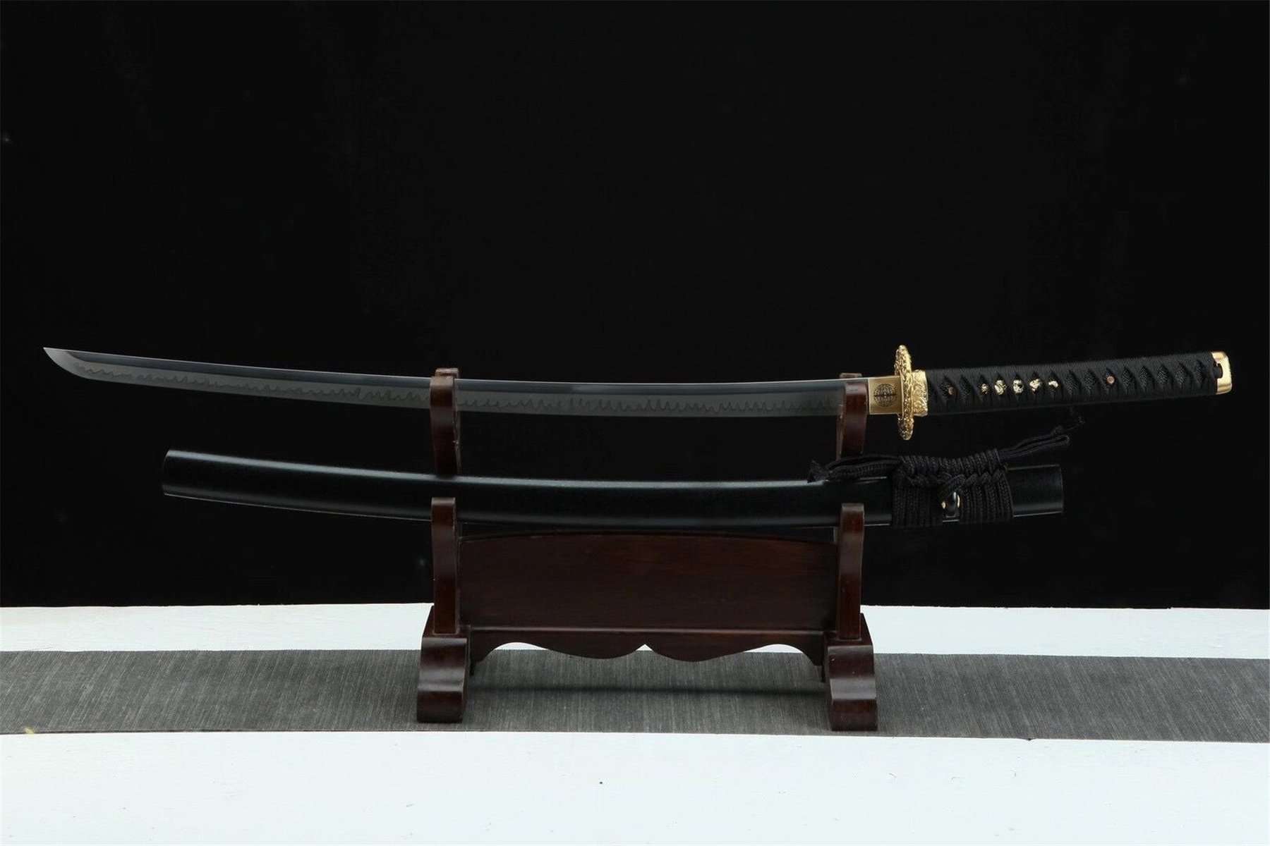 Black Katana T-10 Blade Steel