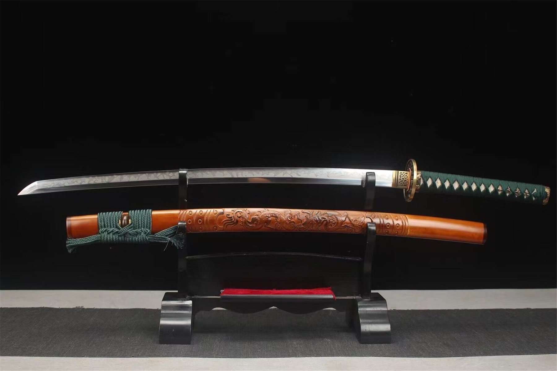 Katana Dragon Handle Green