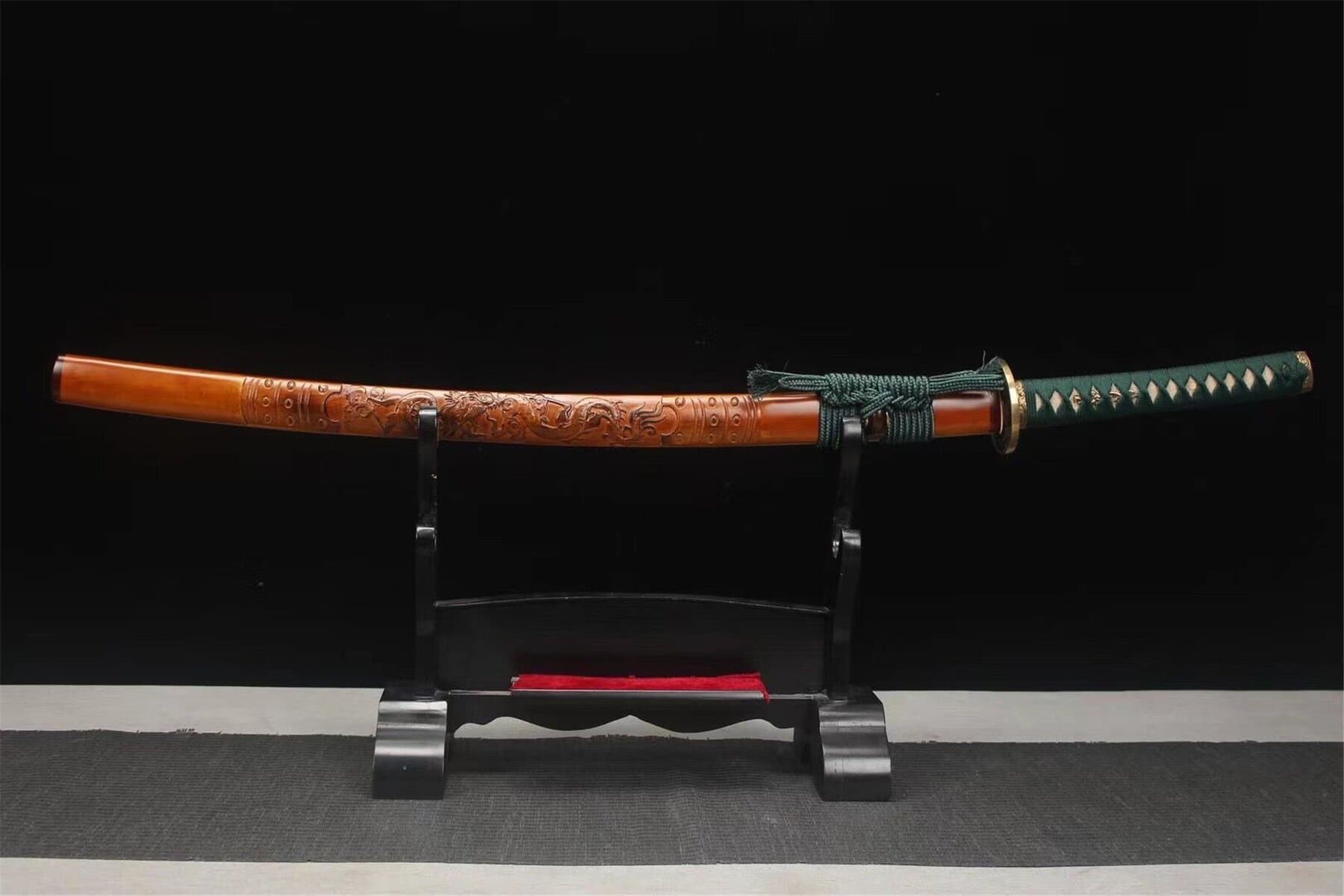 Katana Dragon Handle Green