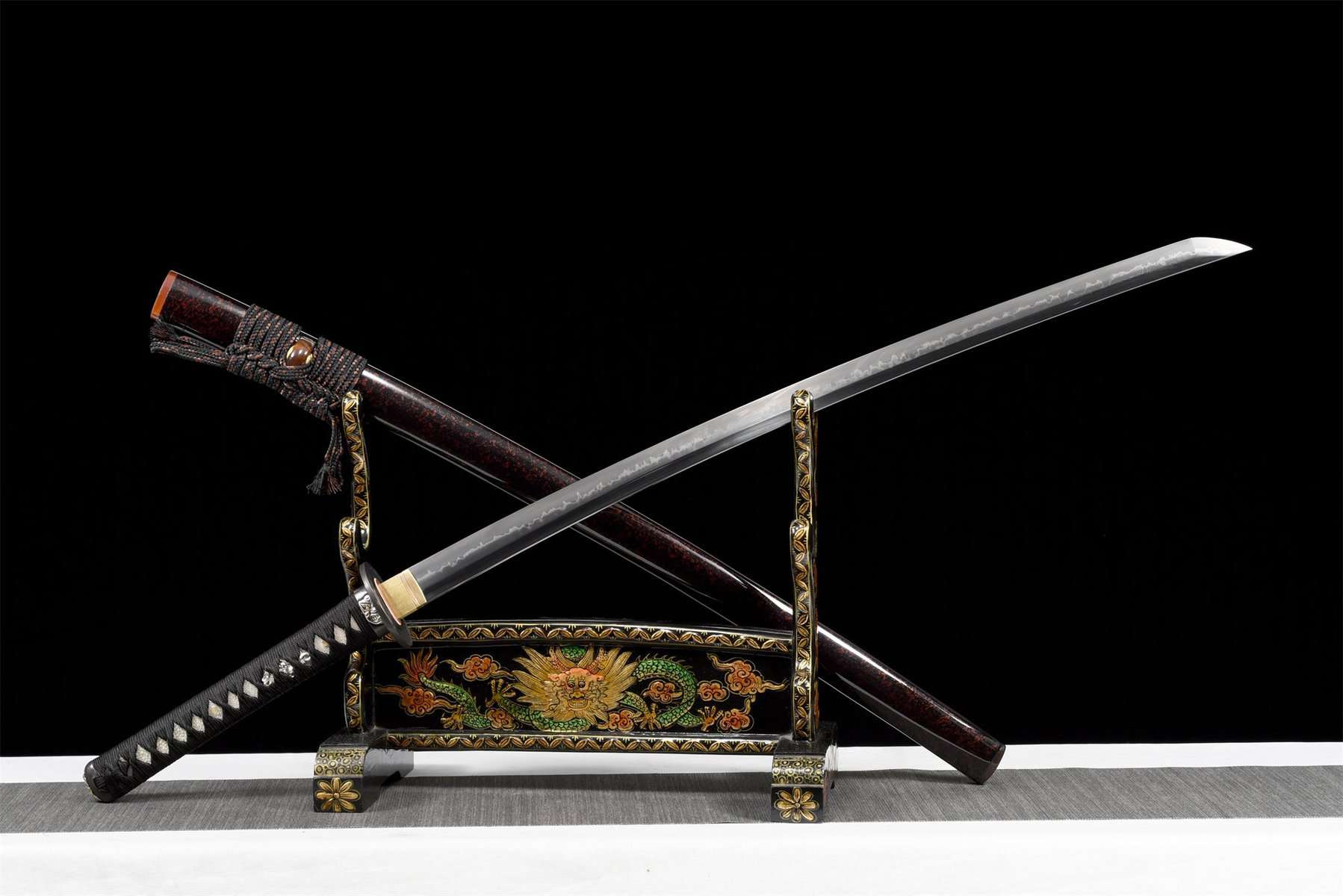 Black And Red Samurai Sword