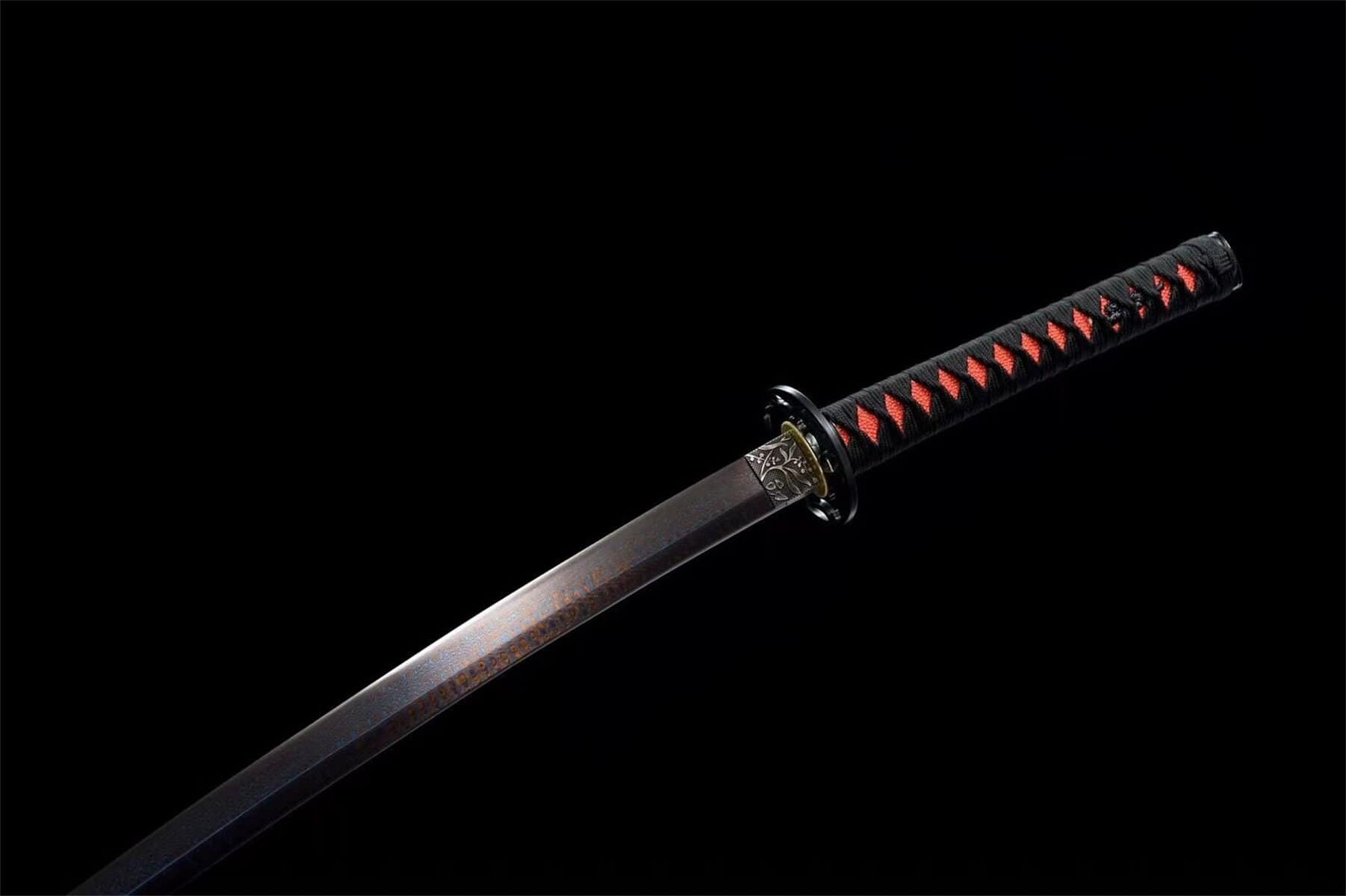 Black And Red Katana Sword