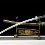 Dragon Skin Black And Yellow Japanese Tachi