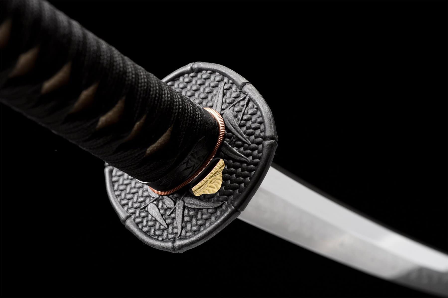 Black Golden Drop Katana