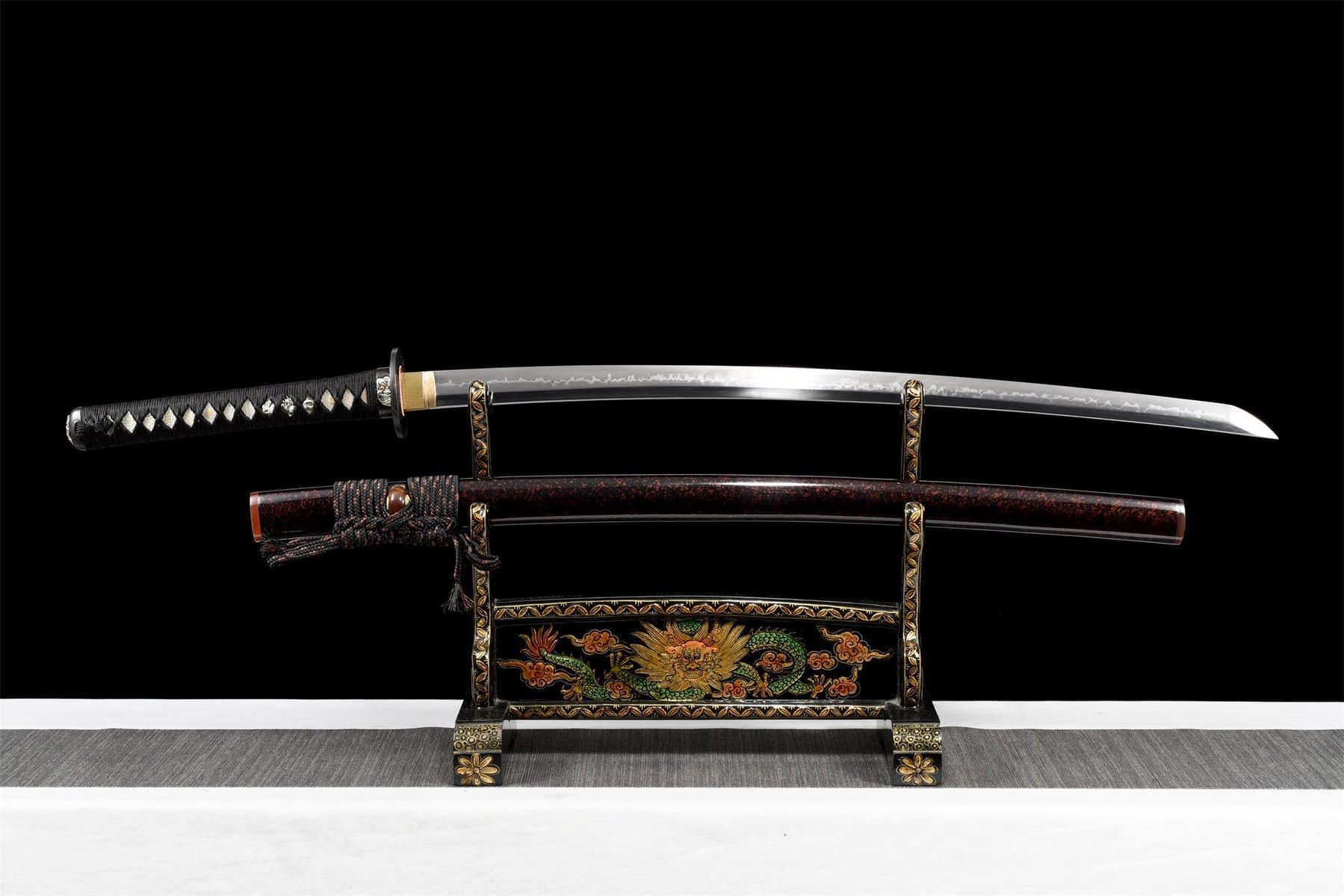 Black And Red Samurai Sword
