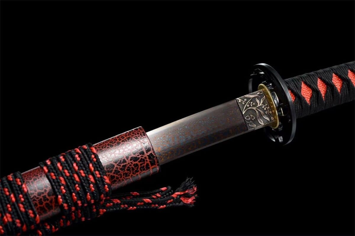 Black And Red Katana Sword