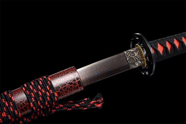 Black And Red Katana Sword