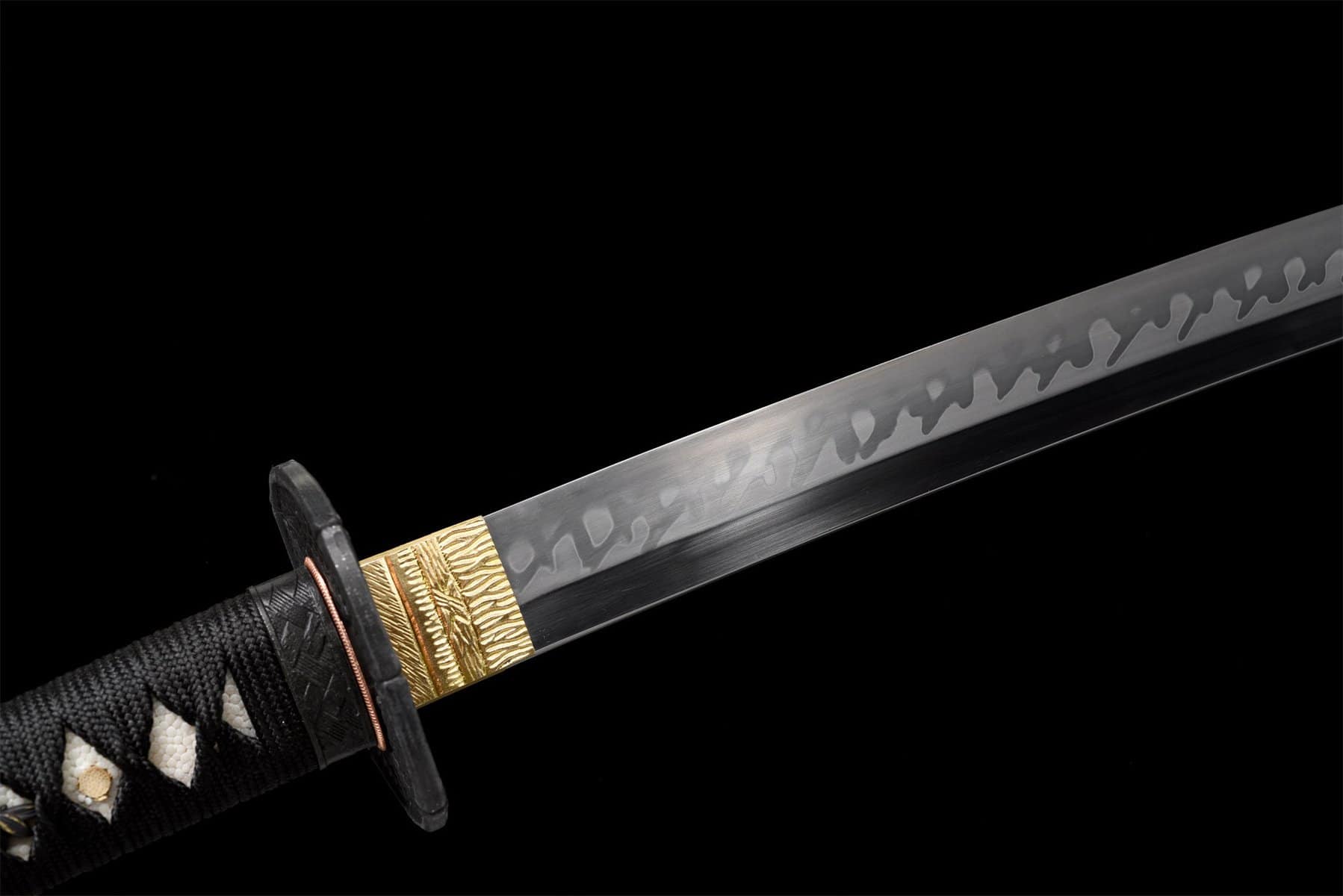 Black Golden Drop Katana