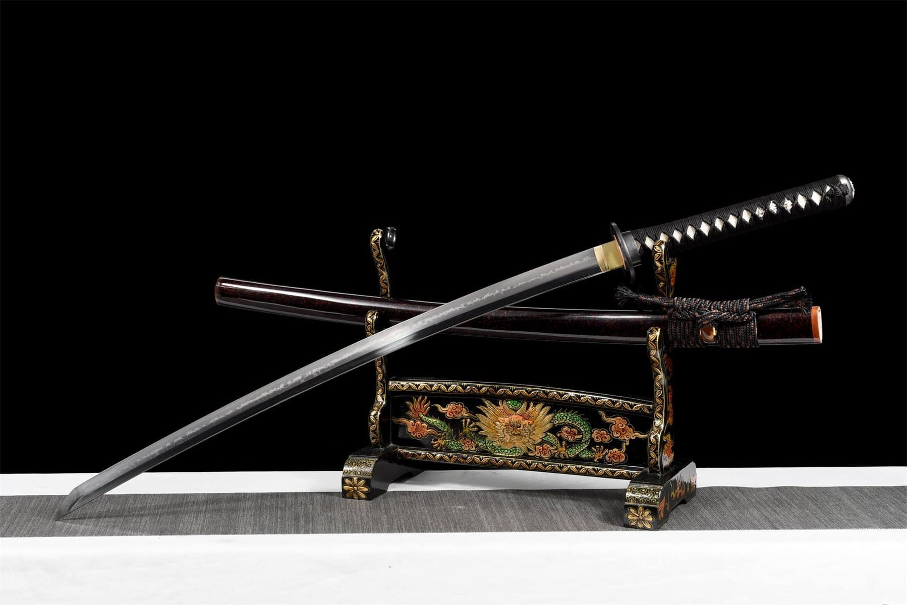 Black And Red Samurai Sword
