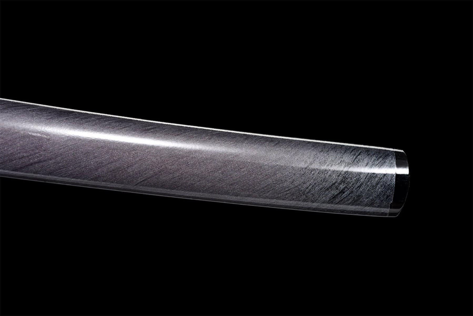 Grey Katana Black Flames Blade