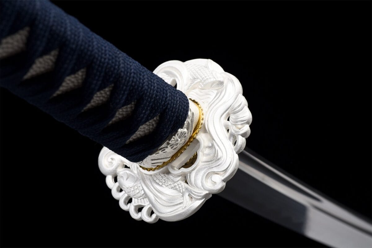 White Tanto And Katana Set