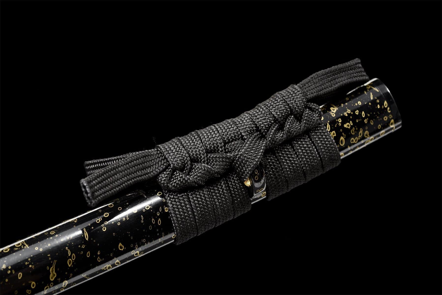 Black Golden Drop Katana